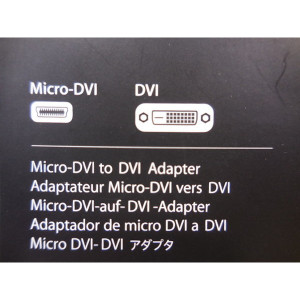 18020/MICRO-DVI TO DVI/변환케이블/APPLE
