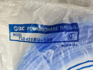 주67798 SMC TU0425BU-100 미사용 폴리우레탄튜브 청색(반투명) 공압 피딩호스 4mm 길이100M