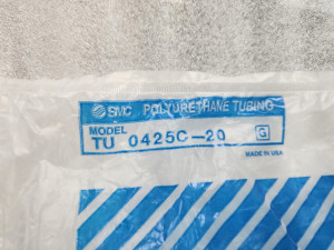 주67803 SMC TU0425C-20 미사용 폴리우레탄튜브 투명(소재색) 공압 피딩호스 4mm 길이20M