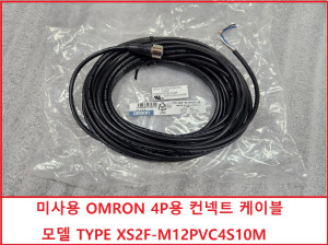 초20066/ 미사용 OMRON  4P용 컨넥트 케이블모델 TYPE XS2F-M12PVC4S10M