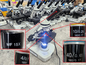 12376 보급형 단안 생물현미경 OS-400MLS 그을음 피해제품 세척없이 그대로 판매됨니다 (기능 정상제품)