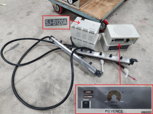 12385 클린컷 접착 테이프 클리너  ADHESIVE TAPE 수동 출력 기계 이온아이저 KEYENCE SJ-B120A 정전기 제거기