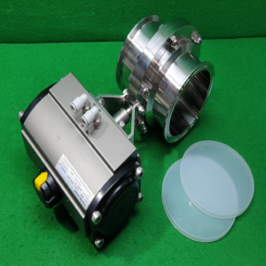 주50037/미사용공압스텐자동버터플라이밸브/RD80