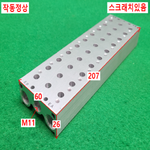 초13691/공압솔레노이드SY7120용매니폴드블록/SS5Y7-20-10/모델명라벨없음