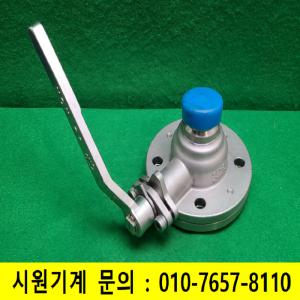 초13771/미사용진공용후렌치볼밸브/304스텐/10K40A/SCS13/JUWON