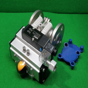 주50048/미사용공압식후렌치자동밸브/스텐레스밸브/볼밸브/1