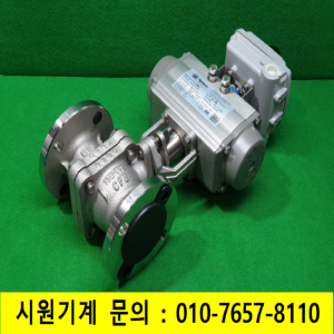 주50050/미사용공압식후렌치자동밸브/스텐레스밸브/볼밸브/150-11/2CF8/AT201UDA