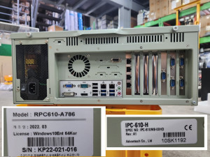 52524/미사용 PC 컴퓨터 IPC-610-H / RPC610-A786 / AIMB-786 / I7-8700 / PCIE-POE354AT / S2PXB10137323FF8D7 / M378A1K43DB2-CTD 