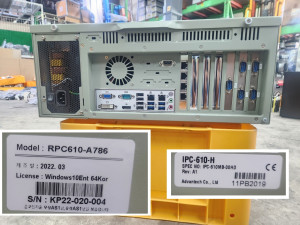 주52525/미사용 PC 컴퓨터 IPC-610-H / RPC610-A786 / AIMB-786 / i5-8500 / PCIE-POE354AT / S2PXB101373240038F / M378A1K43DB2-CTD