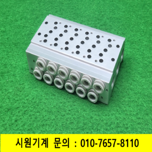노17096/매니폴드,공압베이스/모델명라벨없음