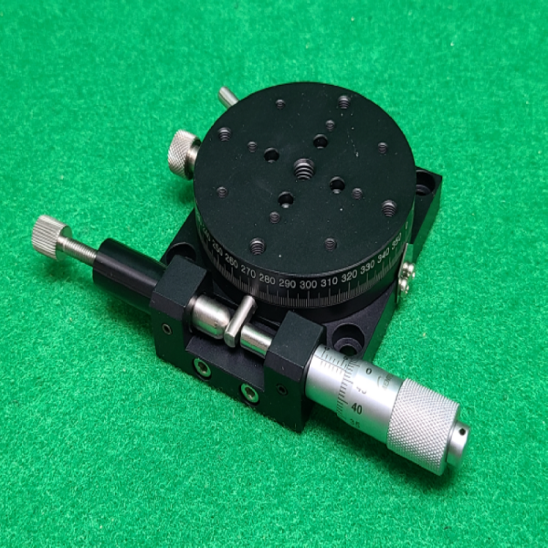 초14037/미사용 수동정밀로터리스테이지. 정밀테이블/JCR-60R(AL)