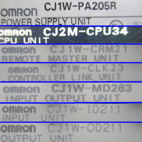 북65045/PLC세트/CJ1W-PA205R/CJ2M-CPU34/CJ1W-CRM21/-CLK23/-MD263/-ID211 ...